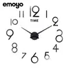 Reloj de pared Artístico DIY de Moda para Sala de Estar, Tamaño Grande, Europeo 3D Simple Silencioso Decorativo