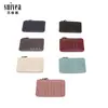 Tendencia Transfronteriza Monedero de Cremallera Color Sólido Tejido a Mano Elegante Moda Exquisito Mini Porta Tarjetas Bolsa para Llaves