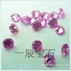 Wuzhou Zircón AAA Redondo Colorido Piedra Preciosa Sintética Piedra Suelta Circonita Cúbica Diamante Colorido Accesorio de Joyería Piedra