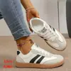 Zapatillas de Entrenamiento Alemanas de Suela Plana para Mujer Primavera y Otoño 2026 Estilo de Comercio Exterior Talla Grande Tenis Deportivos Zapatos Casuales de Moda Blancos para Mujer