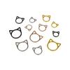 Fivela de Marca de Gato Desenho Animado Multicolorida Metal Galvanizado Fivela de Marca Laço de Marca Desenho Animado Ferramentas para Crochê DIY