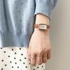 Reloj para Mujer 2026 Modelo Femenino Rectangular Estilo Ins Estudiante Diseño de Nicho Retro Escuela Secundaria Esfera Grande Cuarzo