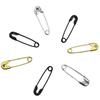 Etiqueta de ropa pin pequeño cuerda para colgar pin oro plata negro pin pequeño