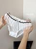 Calcinhas de Renda Estilo Fada Girly e Puro, Calcinhas Triângulo de Malha Fina Respirável com Forro Feminino de Algodão para Mulheres, Atacado