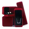 Caja de Joyería de Terciopelo Caja para Collar Aretes Anillo Pulsera Colgante Pulsera Listo para Enviar Venta al por Mayor Venta Caliente Transfronteriza Caja de Regalo