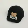 Gorra para Niños Corea del Sur Dibujos Animados Oso Bebé Gorra de Ala Suave Primavera y Otoño Nueva Bordada Versátil Protector Solar Gorra de Béisbol