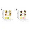 Película de Color Electrostática Flor Abeja Dibujo Animado Transfronteriza Decoración del Hogar Película Arcoíris Florales Mariquita Fresca Pegatina para Vidrio de Ventana