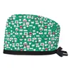 Salón de Belleza Gorro de Operación Masculino Corbata Quirófano Dental Gorro de Quimioterapia Cuidado Médico de Algodón Femenino Gorro de Enfermera Baotou