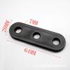 Pieza de ajuste de cuerda de tienda 3.8cm pieza de ajuste de tres agujeros hebilla de tres agujeros hebilla de cuerda de viento al por mayor en stock hebilla de fijación de tienda