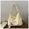 Mochila de Bolinhas Estilo Coreano para Mulheres, Grande Capacidade, Novo Modelo 2026, Bolsa Tote Fashion de Nicho, Bolsa Transversal de Alto Valor para o Dia a Dia