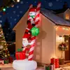 Apoiar nas Telhas Papai Noel Boneco de Neve Saco de Presentes Escada Insuflável de Feriado Presente Criativo Decoração Transfronteiriça