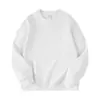 Sudadera de Vellón de Zorro Plateado Engrosada de 500G, Otoño e Invierno Cálida con Forro de Vellón Unisex Color Sólido Corte Holgado Cuello Redondo