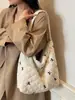 Bolsa de Viaje Corto Versión Coreana Transfronteriza, Maleta, Tote de Gran Capacidad, Bolso de Hombro, Hilo de Bordado, Almacenamiento Conveniente para Salir