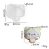 Molde Squishy de Fruta enlatada Piña Tostada con Queso Pan Triangular Realista Molde de Silicona Hecho a Mano DIY