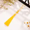 Borla de 8 cm borla cuenta de calabaza colgante pequeño ropa cheongsam colgante de joyería hecho a mano DIY colgante de bolsita de té al por mayor