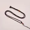 Cuerda de Collar de Calcedonia con Perlas Doradas Hecho a Mano DIY Ajustable Cuerda de Colgante de Cera de Abeja Jade Cordón de Colgante Pulsera de Jade
