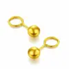 Vietnam banho de ouro areia ouro real simples clássico liso redondo contas brincos de gancho e-commerce ao vivo fornecimento de fábrica atacado