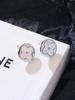 Aretes de Trébol de Cuatro Hojas de Concha Estilo Coreano Plata Esterlina 2024 Nuevo Estilo Caliente Lujo Accesible Diseño Nicho Aretes Aretes