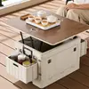 Caja de almacenamiento para camping al aire libre, organizador de maletero plegable de gran capacidad con tablero de mesa y cesta lateral para uso en automóvil