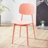 Silla Nórdica de Plástico con Respaldo Hogar Moderna Simple Casual Silla de Bar Tienda de Té con Leche Hamburguesería Silla de Comedor Silla de Escritorio para Negociación