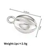 Pingente de Carambola Tridimensional em Aço Inoxidável Pulseira Simples Colar Pequeno Charme Acessórios de Joias da Moda DIY Materiais Artesanais