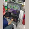 Loja Stand Comercial Vidro Quadro Negro Pequeno Catering Loja de Chá de Leite Colocar na Porta Manualmente Luminoso Publicidade Display Placa