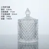 Copo de Vela Criativo Pequeno para Uso Doméstico em Iurta Mongol, Copo Vazio para Aromaterapia, Suporte de Velas de Vidro, Recipiente para Pedra Difusora com Tampa e Tampa de Vidro