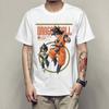 Camiseta Exportação 2025 Sun Wukong Imortal Tartaruga Série de Anime Coleção Estampada Gola Redonda Manga Curta
