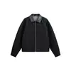 Ropa Vintage Yidao Otoño 2026 Nueva Tendencia Retro Americana Chaqueta de Mezclilla Burnout con Parches de Piel Sintética para Hombre