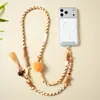 Cadena Original Nueva para Teléfono Móvil Estilo Chino de los Cinco Elementos con Borla de Calabaza de Sándalo Morado, Regalo Cultural y Creativo, Correa de Teléfono Móvil Tejida a Mano, En Stock