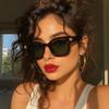 Nuevas gafas de sol tipo caja para hombre y mujer, moda europea y americana, gafas decorativas para fotos callejeras, tendencia coreana, gafas de sol de personalidad simple