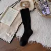 Calcetines para Mujer de Color Sólido a Media Pantorrilla Estilo Coreano Sensación Perezosa Calcetines para Pantorrilla Invierno Sensación de Pelo Largo Calcetines Abultados para Botas Calcetines para Mujer