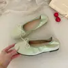 Primer Encuentro Temporada Frijol Frijol Zapatos Mujer 2026 Nuevos Franceses Aumento de Altura Interior Moño Punta Redonda Ballet Mary Jane Zapatos de Mujer Suaves
