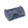 Cross-border New Houndstooth Knitted Hair Band All-match Moda Face Wash Headband Wide Edge Woolen Elastic Hair Band Acessórios para o cabelo