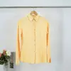 Camisa Lisa Feminina 2024 Nova Moda Manga Longa Slim Fit Simples Elegante Versátil Lapela Camisa Feminina