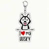 Llavero de Perro Mascota Acrílico Color Impreso En Stock Transfronterizo Regalo Pequeño Creativo