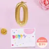 Velas digitales doradas al por mayor con letras para cumpleaños, chapadas en oro, para decoración creativa de tartas, sin humo, fábrica de velas del condado de Ningjin.