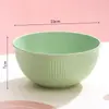 Tazón de Plástico de Paja de Trigo de 15 cm, Tazón Grande para Comida Callejera, Empanadillas, Wontons, Fideos Instantáneos para Dormitorio de Estudiantes, Tazón para Sopa, Tazón para Arroz, Tazón Grande