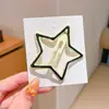 Grampo de Cabelo Estrela Colorido Infantil Adorno de Cabeça Grampo para Franja Lateral de Menina Doce Presilha BB Fofa para Testa de Bebê