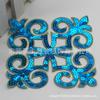 En stock Lujo Ligero Accesorios Decorativos DIY Pegatinas de Tela Bordadas a Mano Parches para Vestidos Accesorios para Ropa Lentejuelas para Planchar