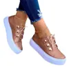 Novos Sapatos Casuais de Solado Grosso para Exportação Amazon Sapatos Casuais Femininos Sapatos de Viscose Tamanho Grande Europeu e Americano Wish Bico Redondo