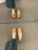 Primer Encuentro Ji Retro Versátil Punta Cuadrada Piel Suave Zapatos de Abuela Versátiles No Cansan los Pies Cómodos Suela Suave Zapatos Planos de Ballet para Mujeres Embarazadas