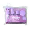 Set de Botellas Dosificadoras de Viaje de 30 ml Portátil Cosmético Loción Perfume Dosificador Botella Vacía Set de 6 Piezas para Viajes de Negocios