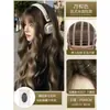 Peruca para Cabeça Inteira para Mulheres, Cabelo Realista, Volumosa, Aumento de Volume Capilar, Cabelo Longo Cacheado Onda d'Água Atmosférica, Conjunto de Peruca Completa para o Dia a Dia