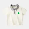 Camiseta de Manga Corta Dudu Baby Estilo Delgado de Verano Camisa Polo para Niños Top de Media Manga para Bebé Ropa de Verano para Niños