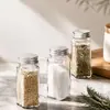 Pote Dispenser de Temperos Uso Doméstico Garrafa de Vidro para Especiarias Pote de Temperos para Cozinha Selado à Prova de Umidade Dedicado para Porcionamento de Especiarias Garrafa de Temperos