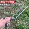 Modelo Nuevo Tenedor Sólido de Dos Púas para Aflojar la Tierra, Engrosado y Ponderado, Tenedor Agrícola para Estiércol, Cabeza de Tenedor de Cuatro Púas, Herramienta para Aflojar y Voltear la Tierra