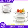 Bestseller transfronterizo: Organizador de gabinete acrílico de 3 niveles, estante de almacenamiento para utensilios de cocina, estante de encimera de baño que ahorra espacio