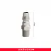 Conector Rápido para Manguera de Aire Tipo C Pistola de Aire Pequeña Autocierre Tubo de Oxígeno Accesorios para Compresor de Aire Juego Completo Enchufe Rápido Macho y Hembra de PU