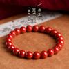 Mineral Crudo Cinabrio Arena Dorada Púrpura Arena Roja Imperial Pulsera de Arena Púrpura Pulsera de Cinabrio Rojo Accesorios